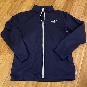 Vintage Puma Runners Jacket - Navy, Small